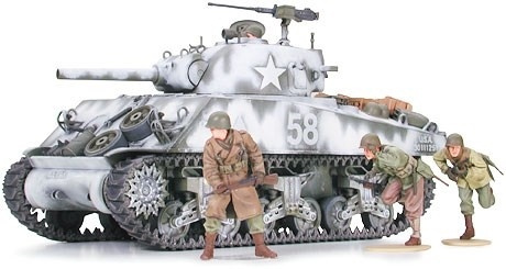 Tamiya 1/35 SHERMAN M4A3 105MM HOWITZER ryhmässä URHEILU, VAPAA-AIKA JA HARRASTUS / Harrastus / Muovimallit / Sotilasajoneuvot (maa) @ TP E-commerce Nordic AB (A06339)