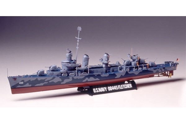 Tamiya 1/350 U S NAVY DD445 FLETCHER CLASS ryhmässä URHEILU, VAPAA-AIKA JA HARRASTUS / Harrastus / Muovimallit / Alukset @ TP E-commerce Nordic AB (A06367)