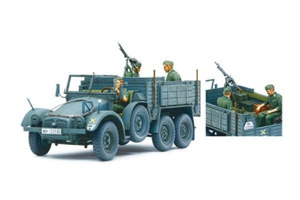 Tamiya 1/35 6x4 Krupp person carrier ryhmässä URHEILU, VAPAA-AIKA JA HARRASTUS / Harrastus / Muovimallit / Sotilasajoneuvot (maa) @ TP E-commerce Nordic AB (A06493)