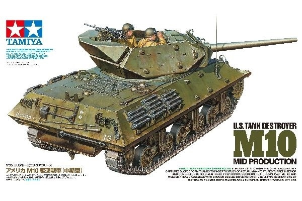 Tamiya 1/35 US M10 Mid Production ryhmässä URHEILU, VAPAA-AIKA JA HARRASTUS / Harrastus / Muovimallit / Sotilasajoneuvot (maa) @ TP E-commerce Nordic AB (A06668)