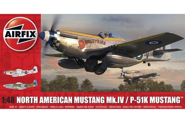 Airfix North American Mustang Mk.IV 1/48 ryhmässä URHEILU, VAPAA-AIKA JA HARRASTUS / Harrastus / Muovimallit / Lentokoneet/Helikopterit @ TP E-commerce Nordic AB (A06784)