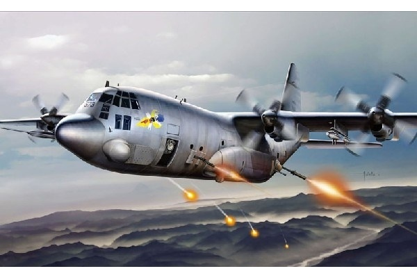 Italeri 1:72 AC-130H SPECTRE ryhmässä URHEILU, VAPAA-AIKA JA HARRASTUS / Harrastus / Muovimallit / Lentokoneet/Helikopterit @ TP E-commerce Nordic AB (A07046)