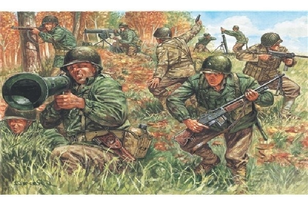 Italeri 1:72 WWII- AMERICAN INFANTRY ryhmässä URHEILU, VAPAA-AIKA JA HARRASTUS / Harrastus / Muovimallit / Sotilasajoneuvot (maa) @ TP E-commerce Nordic AB (A07065)