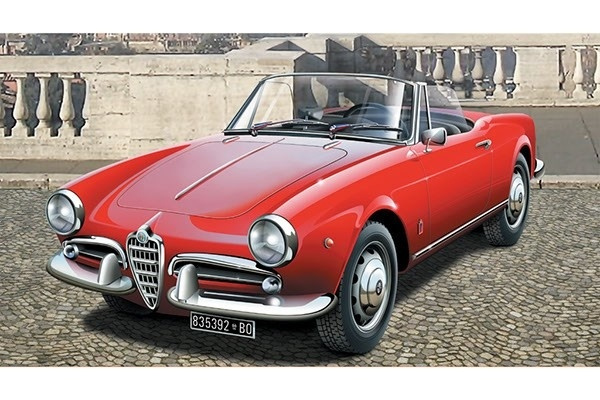 Italeri 1:24 Alfa Romeo Giulietta Spider 1300 ryhmässä URHEILU, VAPAA-AIKA JA HARRASTUS / Harrastus / Muovimallit / Autot @ TP E-commerce Nordic AB (A07219)