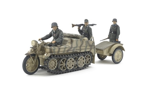 Tamiya 1/35 German Sd.Kfz.2 Kettenkraftrad (Mid-Productio ryhmässä URHEILU, VAPAA-AIKA JA HARRASTUS / Harrastus / Muovimallit / Sotilasajoneuvot (maa) @ TP E-commerce Nordic AB (A07419)