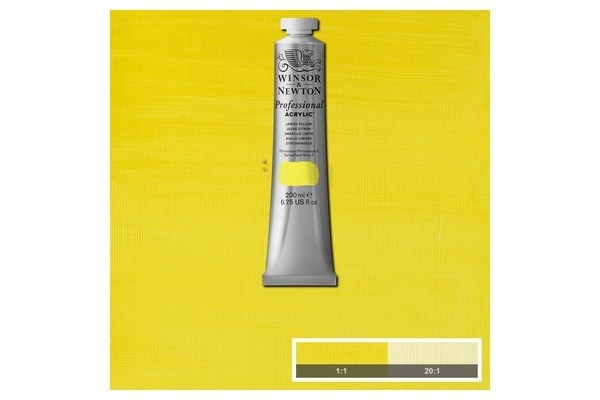 Prof Acrylic 200ML LEMON YELLOW 346 ryhmässä URHEILU, VAPAA-AIKA JA HARRASTUS / Harrastus / Maalaa ja piirrä / Taiteilijavärit / Akryyli @ TP E-commerce Nordic AB (A08943)