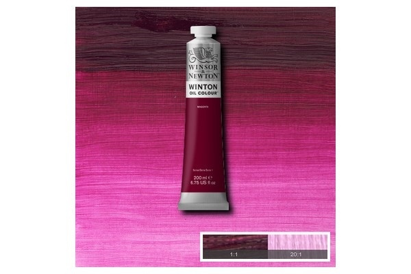 WINTON OIL COL 200 ml Magenta (28) 380 ryhmässä URHEILU, VAPAA-AIKA JA HARRASTUS / Harrastus / Maalaa ja piirrä / Taiteilijavärit / Öljyvärit @ TP E-commerce Nordic AB (A09029)