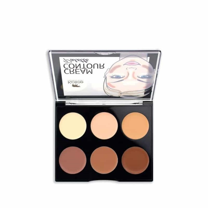 Kokie Cream Contour Palette - Light/Medium ryhmässä KAUNEUS JA TERVEYS / Meikit / Meikit Kasvot / Contour/Highlight @ TP E-commerce Nordic AB (A11191)