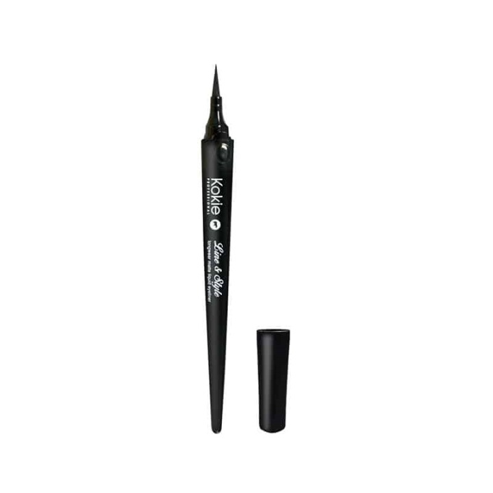 Kokie Line & Style Liquid Longwear Matte Liquid Eyeliner Jet Black ryhmässä KAUNEUS JA TERVEYS / Meikit / Silmät ja kulmat / Silmänrajauskynä / Kajaali @ TP E-commerce Nordic AB (A11375)