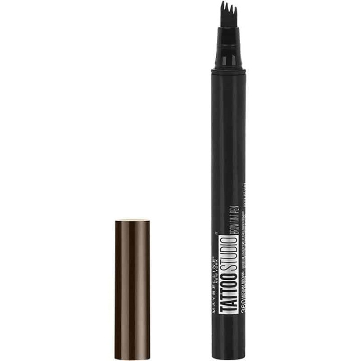 Maybelline Tattoo Brow Micro Pen Tint - 130 Deep Brown ryhmässä KAUNEUS JA TERVEYS / Meikit / Silmät ja kulmat / Kulmakynä @ TP E-commerce Nordic AB (A12149)