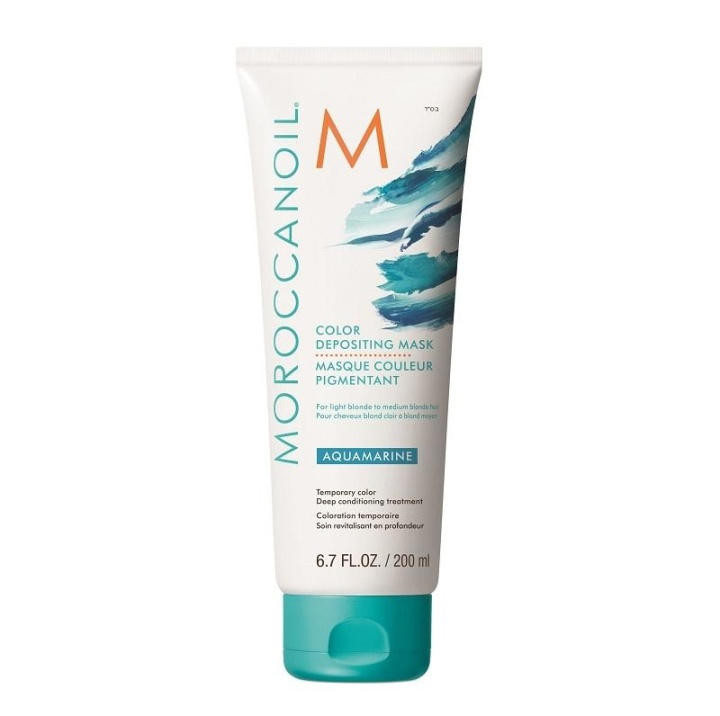 Moroccanoil Color Depositing Mask Aquamarine 200ml ryhmässä KAUNEUS JA TERVEYS / Hiukset &Stailaus / Hiustenhoito / Hiusväri / Hiusväri & Väripommi @ TP E-commerce Nordic AB (A12284)