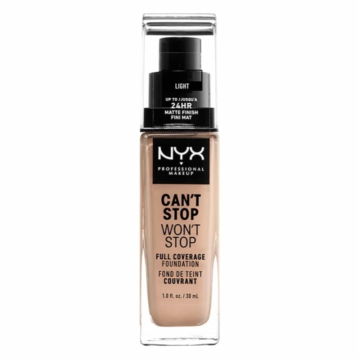 NYX PROF. MAKEUP Cant Stop Wont Stop Foundation - Light ryhmässä KAUNEUS JA TERVEYS / Meikit / Meikit Kasvot / Meikkivoide @ TP E-commerce Nordic AB (A12417)