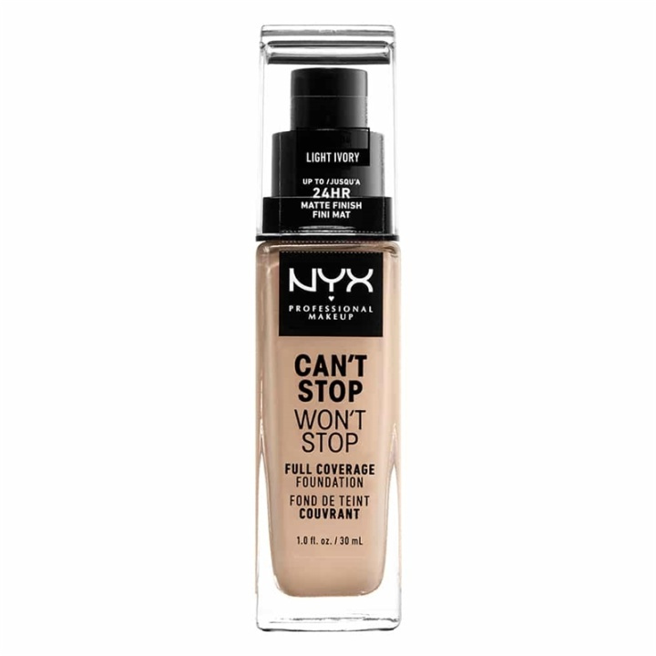 NYX PROF. MAKEUP Cant Stop Wont Stop Foundation - Light ivory ryhmässä KAUNEUS JA TERVEYS / Meikit / Meikit Kasvot / Meikkivoide @ TP E-commerce Nordic AB (A12420)