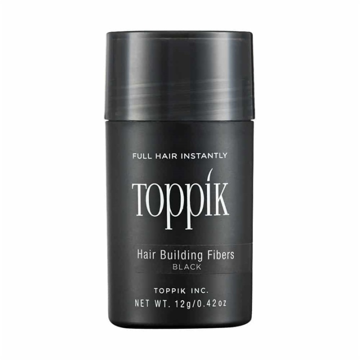 Toppik Hair Building Fibers Regular 12g - Black ryhmässä KAUNEUS JA TERVEYS / Hiukset &Stailaus / Hiusten stailaus / Tuuheuttava hiuspuuteri @ TP E-commerce Nordic AB (A13103)