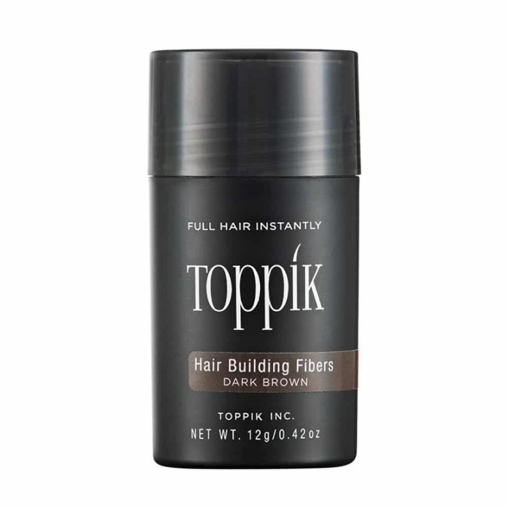 Toppik Hair Building Fibers Regular 12g - Dark Brown ryhmässä KAUNEUS JA TERVEYS / Hiukset &Stailaus / Hiusten stailaus / Tuuheuttava hiuspuuteri @ TP E-commerce Nordic AB (A13104)