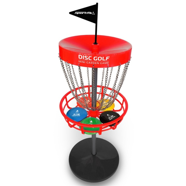 SportMe Discgolf set med korg ryhmässä LELUT, TUOTTEET LAPSILLE JA VAUVOILLE / Ulkoleut / Urheilu & Pelit @ TP E-commerce Nordic AB (A13588)