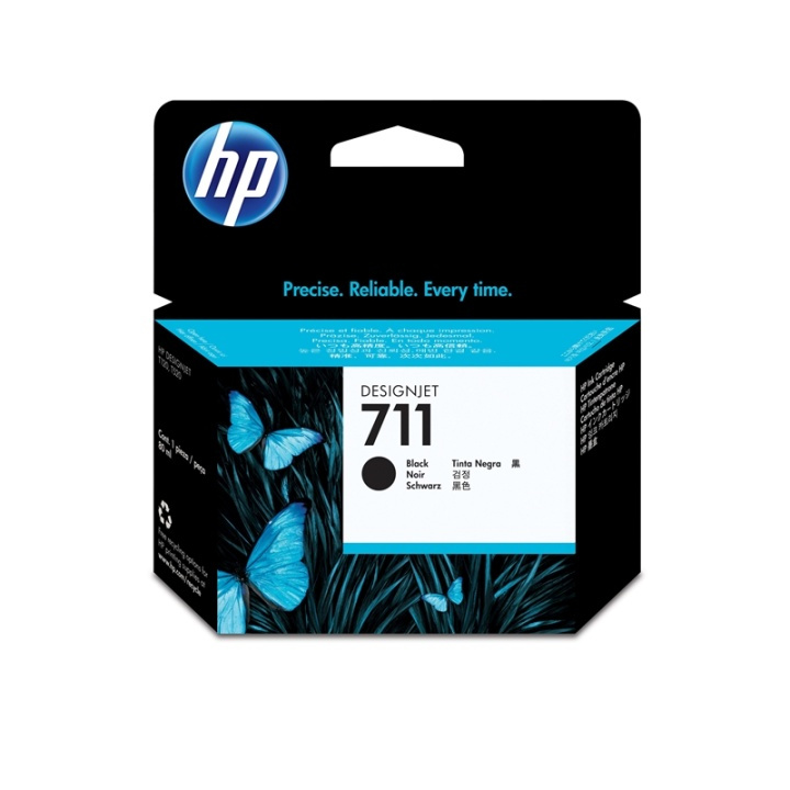 HP 711 bläckpatroner 1 styck Original Hög (XL) avkastning Svart ryhmässä TIETOKOONET & TARVIKKEET / Tulostimet & Tarvikkeet / Musteet ja väriaineet / Mustepatruunat / HP @ TP E-commerce Nordic AB (A14180)