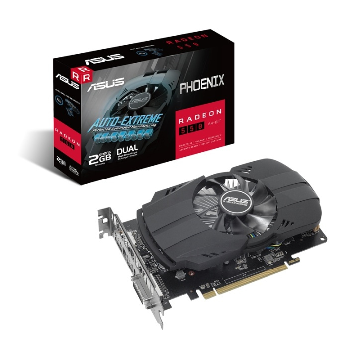 ASUS PH-550-2G AMD Radeon RX 550 2 GB GDDR5 ryhmässä TIETOKOONET & TARVIKKEET / Tietokoneen komponentit / Näytönohjaimet @ TP E-commerce Nordic AB (A14760)