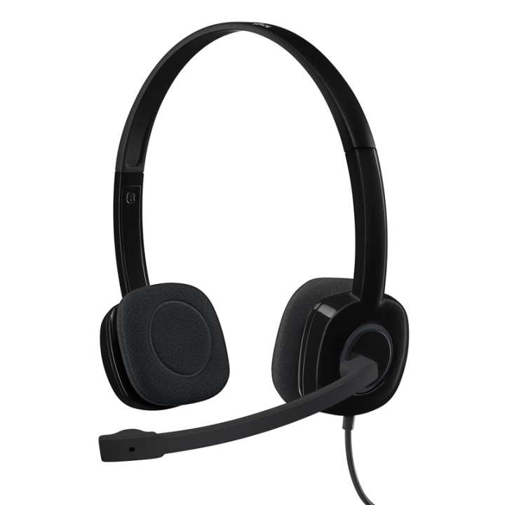 Logitech H151 Headset Huvudband 3,5 mm kontakt Svart ryhmässä TIETOKOONET & TARVIKKEET / GAMING / Kuulokkeet @ TP E-commerce Nordic AB (A14868)