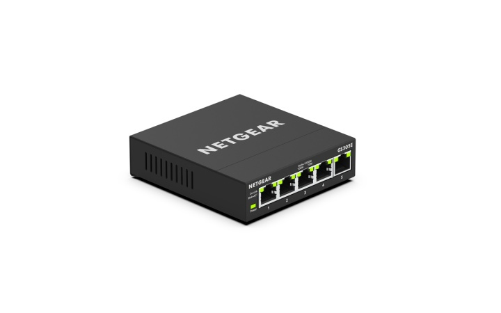 Netgear GS305E hanterad Gigabit Ethernet (10/100/1000) Svart ryhmässä TIETOKOONET & TARVIKKEET / Verkko / Kytkimet / 10/100/1000Mbps @ TP E-commerce Nordic AB (A15275)