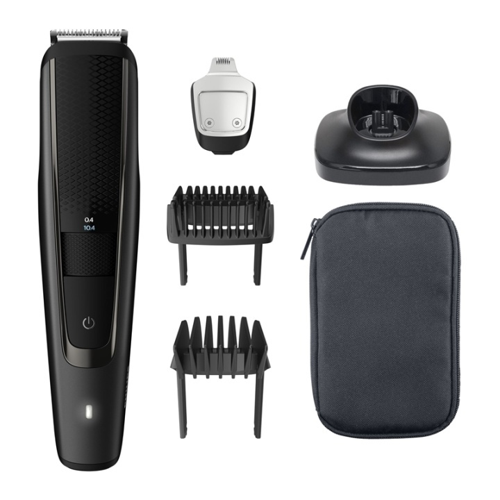 Philips BEARDTRIMMER Series 5000 Precisionsinställningar om 0,2 mm, skäggtrimmer ryhmässä KAUNEUS JA TERVEYS / Hiukset &Stailaus / Sheivaus ja trimmaus / Partatrimmerit & Tarvikkeet @ TP E-commerce Nordic AB (A15426)