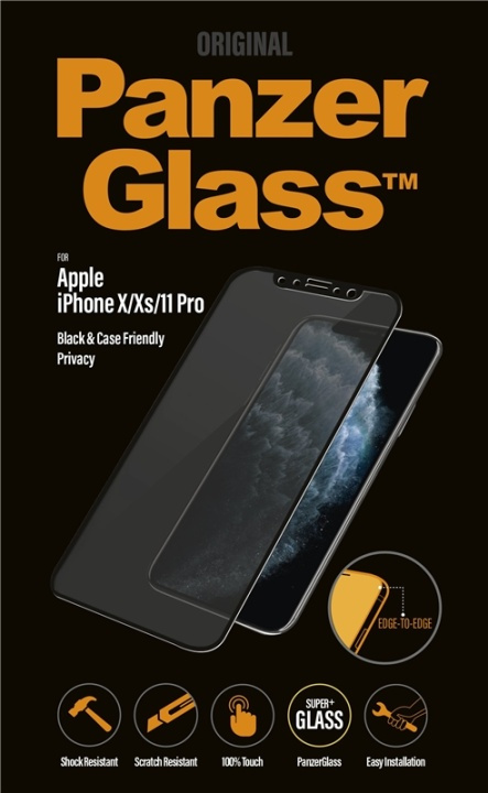 PanzerGlass P2664 skärmskydd Apple 1 styck ryhmässä ÄLYPUHELIMET JA TABLETIT / Puhelimen suojakotelo / Apple / iPhone X/XS / Näytönsuoja @ TP E-commerce Nordic AB (A15491)