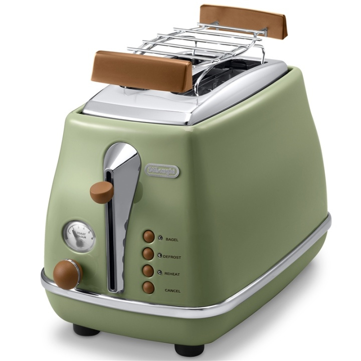 Delonghi Brödrost Icona Vintage Grön CT ryhmässä KOTI, TALOUS JA PUUTARHA / Kodinkoneet / Leivänpaahtimet & Leipägrillit / Leivänpaahtimet @ TP E-commerce Nordic AB (A17734)