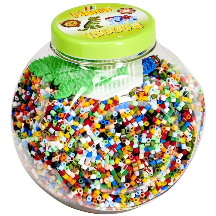 Hama Midi Beads 15000 pcs. Mix in T ryhmässä URHEILU, VAPAA-AIKA JA HARRASTUS / Harrastus / Helmet / Helmilevyt ja helmet @ TP E-commerce Nordic AB (A18761)