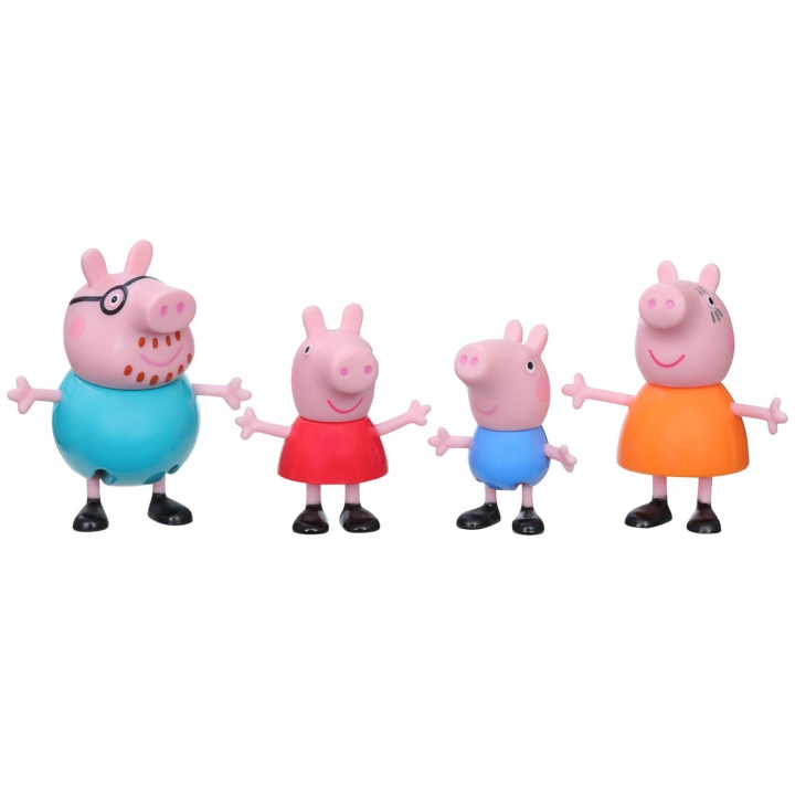 Hasbro Peppa Pig Peppa\'s Family 4-Pac ryhmässä LELUT, TUOTTEET LAPSILLE JA VAUVOILLE / Leikkikalut, Askartelu &Pelit / Figuurit, miniatyyrit ja tarvikkeet @ TP E-commerce Nordic AB (A18795)