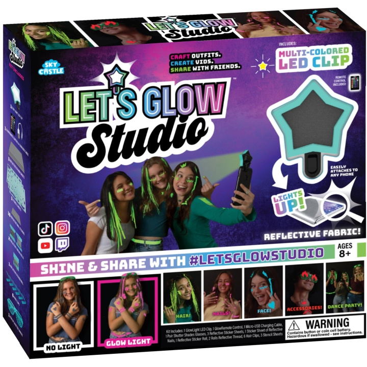 LETS GLOW LetsGlowStudio Starter Kit ryhmässä LELUT, TUOTTEET LAPSILLE JA VAUVOILLE / Leikkikalut, Askartelu &Pelit / Piirrä ja laske @ TP E-commerce Nordic AB (A19024)