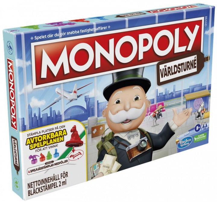 Monopoly World Tour (SV) ryhmässä LELUT, TUOTTEET LAPSILLE JA VAUVOILLE / Leikkikalut, Askartelu &Pelit / Seurapelit / Perhepelit @ TP E-commerce Nordic AB (A22439)