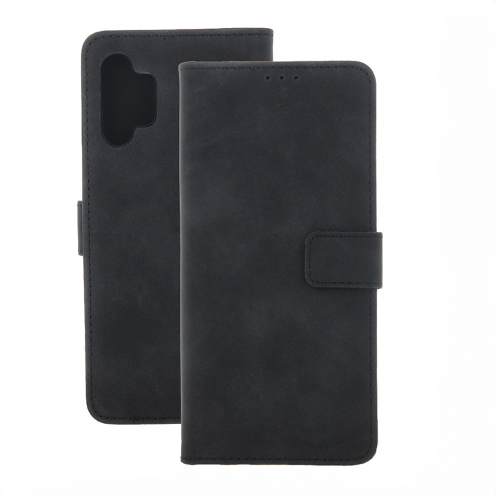 Smart Velvet case for iPhone 16, black ryhmässä ÄLYPUHELIMET JA TABLETIT / Puhelimen suojakotelo / Apple / iPhone 16 @ TP E-commerce Nordic AB (A22543)