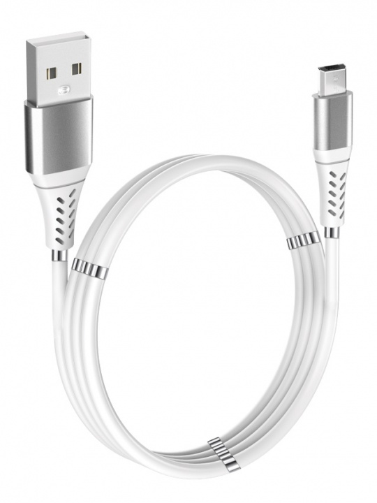 GadgetMonster Magnetisk USB-A-Mikro-USB laddkabel, 1m ryhmässä ÄLYPUHELIMET JA TABLETIT / Laturit & Kaapelit / Kaapelit / MicroUSB-kaapelit @ TP E-commerce Nordic AB (A22565)