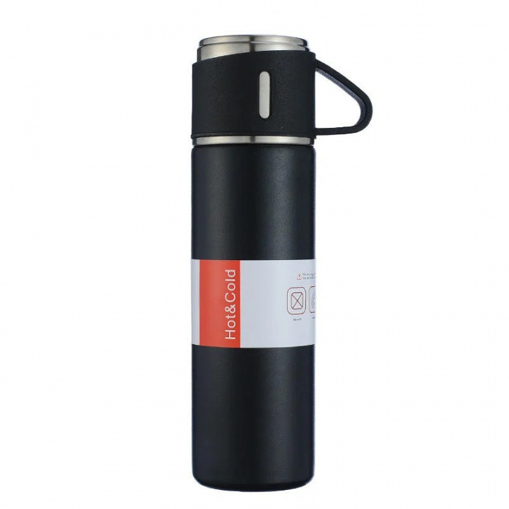 Herzberg HG-04210: Stainless Steel Vacuum Insulated Travel Thermo Flask - 500ml ryhmässä URHEILU, VAPAA-AIKA JA HARRASTUS / Ulkoilu / Termos- ja vesipullot @ TP E-commerce Nordic AB (A22609)