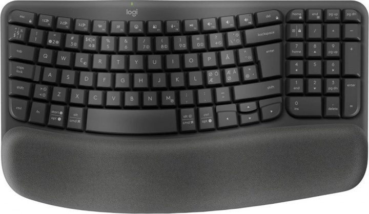 Logitech Wave keys - Graphite ryhmässä TIETOKOONET & TARVIKKEET / Hiiret & Näppäimistöt / Näppäimistöt / Langattomat @ TP E-commerce Nordic AB (A22621)