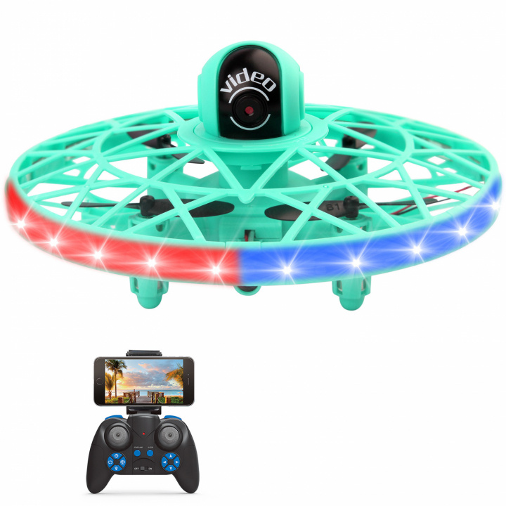 CS047761/F26W UFO With Camera 1280 x 720, Wifi/FPV, Green ryhmässä LELUT, TUOTTEET LAPSILLE JA VAUVOILLE / Radio-ohjattava / Dronet @ TP E-commerce Nordic AB (A22668)