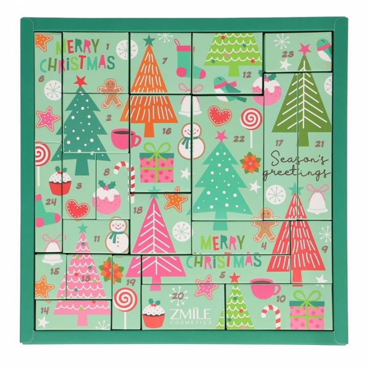 Zmile Cosmetics Beauty Advent Calendar Puzzle ‘Pinetrees’ ryhmässä LELUT, TUOTTEET LAPSILLE JA VAUVOILLE / Leikkikalut, Askartelu &Pelit / Joulukalenterit @ TP E-commerce Nordic AB (A22678)