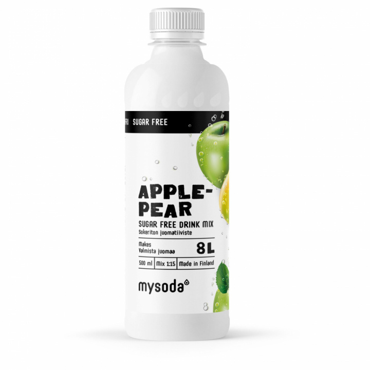 Mysoda Apple & Pear Sugar Free 500 ml - Ger 8L dryck ryhmässä KOTI, TALOUS JA PUUTARHA / Kodinkoneet / Vesi ja mehu / Hiilihapotuslaitteet / Mausteet @ TP E-commerce Nordic AB (A22690)