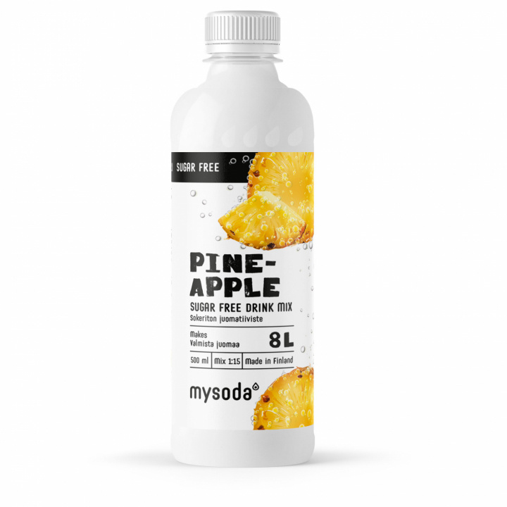 Mysoda Pineapple Sugar Free 500 ml - Ger 8L dryck ryhmässä KOTI, TALOUS JA PUUTARHA / Kodinkoneet / Vesi ja mehu / Hiilihapotuslaitteet / Mausteet @ TP E-commerce Nordic AB (A22691)