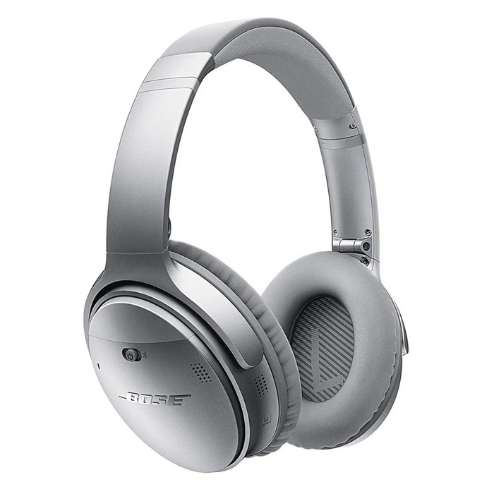 Bose QuietComfort 35 (Series 1), Silver, DEMOEX ryhmässä KODINELEKTRONIIKKA / Ääni & Kuva / Kuulokkeet & Tarvikkeet / Kuulokkeet @ TP E-commerce Nordic AB (A22751)