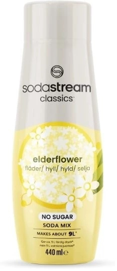 SodaStream Elderflower No Sugar 440ml ryhmässä KOTI, TALOUS JA PUUTARHA / Kodinkoneet / Vesi ja mehu / Hiilihapotuslaitteet / Mausteet @ TP E-commerce Nordic AB (A22814)