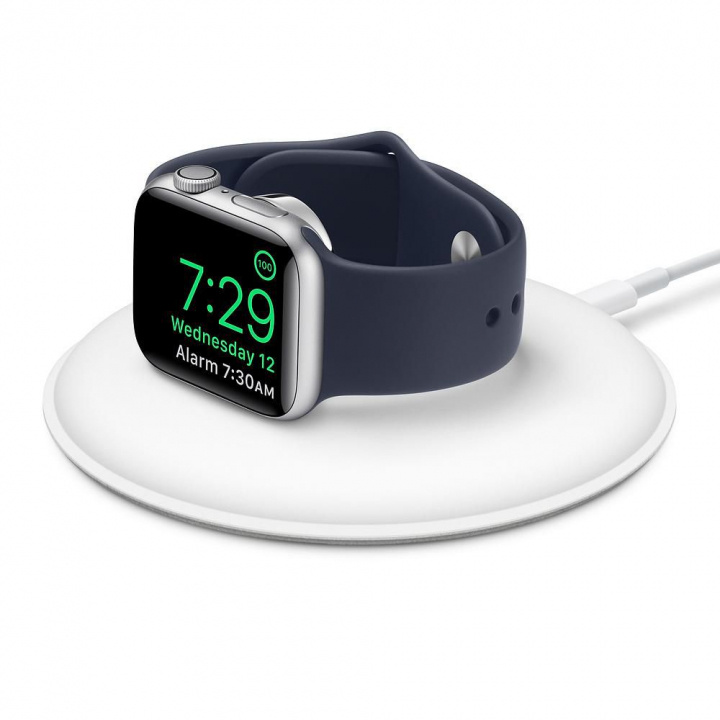 Apple Kellon magneettinen lataustelakka (MU9F2ZM/A) ryhmässä ÄLYPUHELIMET JA TABLETIT / Urheilu, koti ja vapaa-aika / Apple Watch & tarvikkeet / Tarvikkeet @ TP E-commerce Nordic AB (A22850)