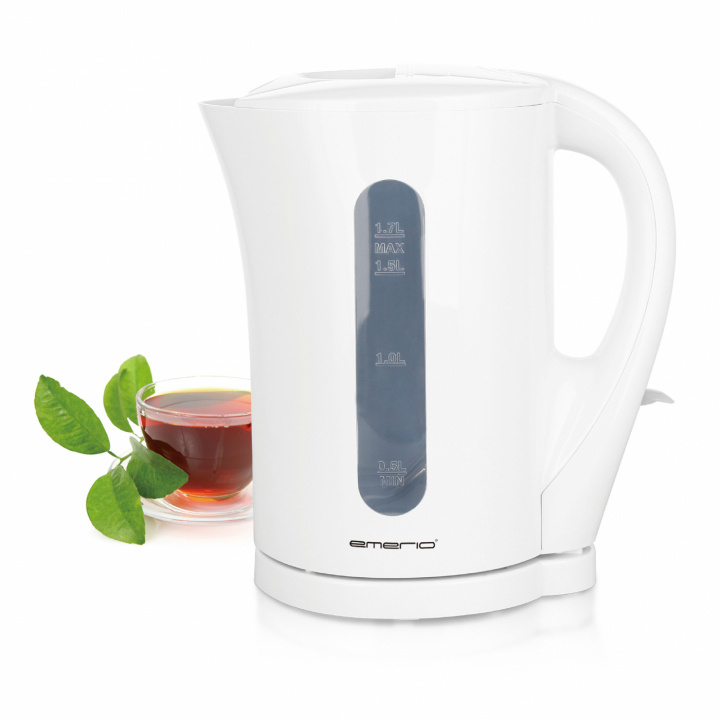 Emerio WK-123483.1 Water kettle 1.7L, White ryhmässä KOTI, TALOUS JA PUUTARHA / Kodinkoneet / Vesi ja mehu / Vedenkeitin @ TP E-commerce Nordic AB (A22885)