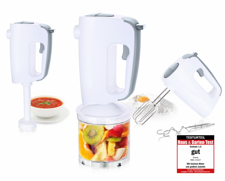 Emerio Hand Mixer Set HMS-113257.11 ryhmässä KOTI, TALOUS JA PUUTARHA / Kodinkoneet / Yleiskoneet ja monitoimikoneet / Tehosekoittimet @ TP E-commerce Nordic AB (A23157)