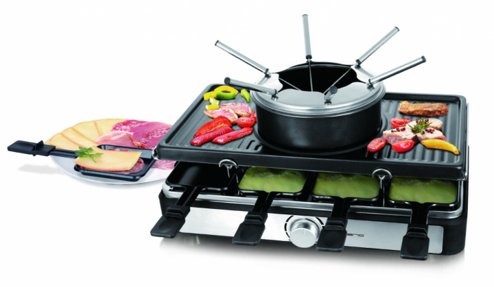 Emerio Raclettegrill RG-124930 ryhmässä KOTI, TALOUS JA PUUTARHA / Kodinkoneet / Leivänpaahtimet & Leipägrillit / Pöytägrillit ja Raclette @ TP E-commerce Nordic AB (A23173)