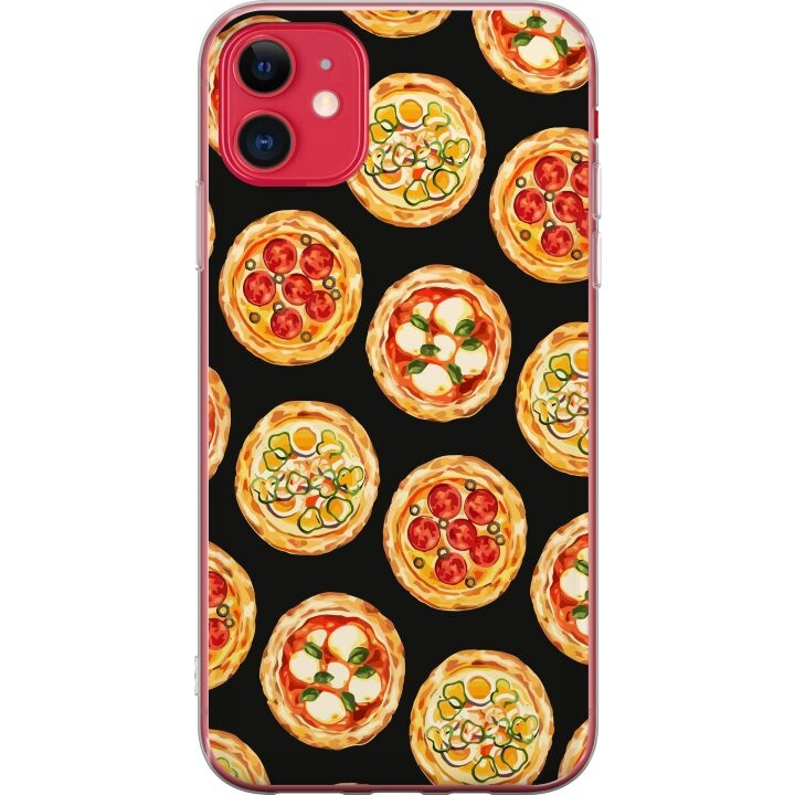 Kännykkäkuori Apple iPhone 11-laitteelle, jossa on Pizza kuvio ryhmässä ÄLYPUHELIMET JA TABLETIT / Puhelimen suojakotelo / Apple / iPhone 11 @ TP E-commerce Nordic AB (A50040)