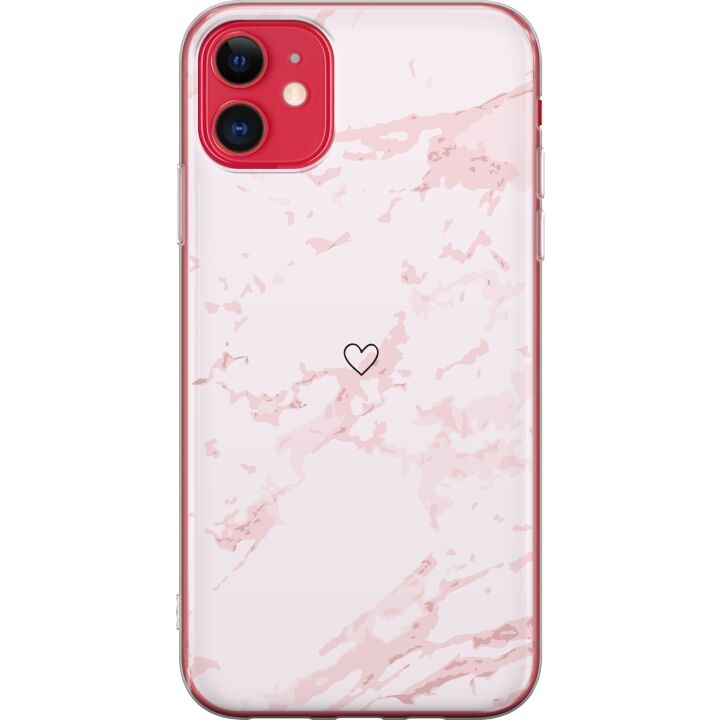 Kännykkäkuori Apple iPhone 11-laitteelle, jossa on Roosa Sydän kuvio ryhmässä ÄLYPUHELIMET JA TABLETIT / Puhelimen suojakotelo / Apple / iPhone 11 @ TP E-commerce Nordic AB (A50050)