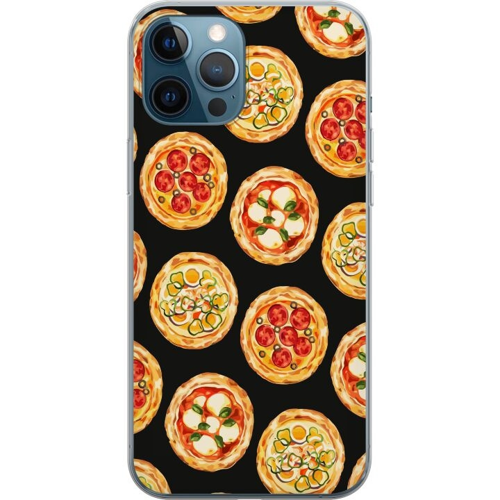 Kännykkäkuori Apple iPhone 12 Pro-laitteelle, jossa on Pizza kuvio ryhmässä ÄLYPUHELIMET JA TABLETIT / Puhelimen suojakotelo / Apple / iPhone 12 @ TP E-commerce Nordic AB (A50310)