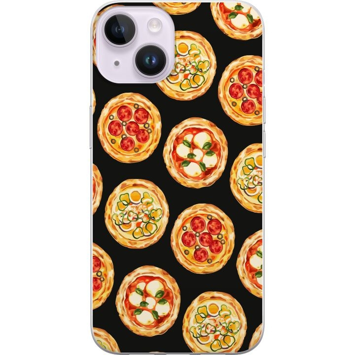 Kännykkäkuori Apple iPhone 14-laitteelle, jossa on Pizza kuvio ryhmässä ÄLYPUHELIMET JA TABLETIT / Puhelimen suojakotelo / Apple / iPhone 14 @ TP E-commerce Nordic AB (A50634)