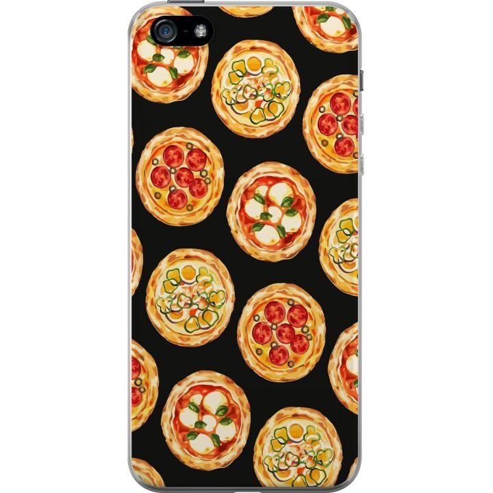 Kännykkäkuori Apple iPhone 5-laitteelle, jossa on Pizza kuvio ryhmässä ÄLYPUHELIMET JA TABLETIT / Puhelimen suojakotelo / Apple / iPhone 5/5S/SE @ TP E-commerce Nordic AB (A51120)